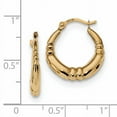 thumbnail image 2 of Beautiful 14K Polished Hoop Earrings, 2 of 2