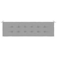 thumbnail image 4 of vidaXL Water Repellent Grey Oxford Fabric Bench Cushion for Outdoor Garden, 4 of 7