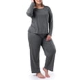thumbnail image 3 of Fruit of the Loom Women's Sleep Soft & Breathable Long Sleeve Top & Pant Set, Sizes S-4X, 3 of 19