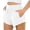 White, variant on Arlun Women's Sweat Shorts with Pockets Trendy Spliced Drawstring Elastic High Waist Loose Fit Athletic Running Shorts Comfortable Solid Color Summer Casual Short Pants White XS