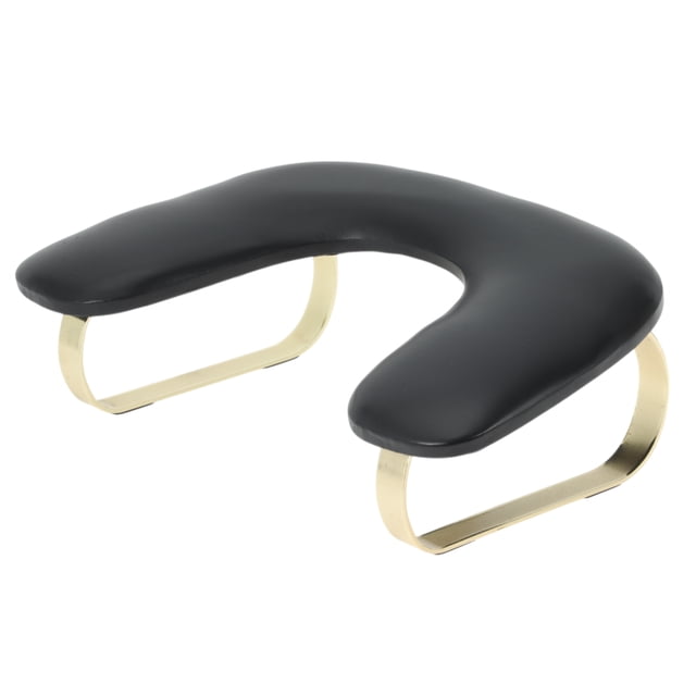 Reposa Manos en Forma de U para Manicura Unique Bargains, Reposamanos Desmontable para Técnicos de Uñas para Salones o Uso en Casa Negro