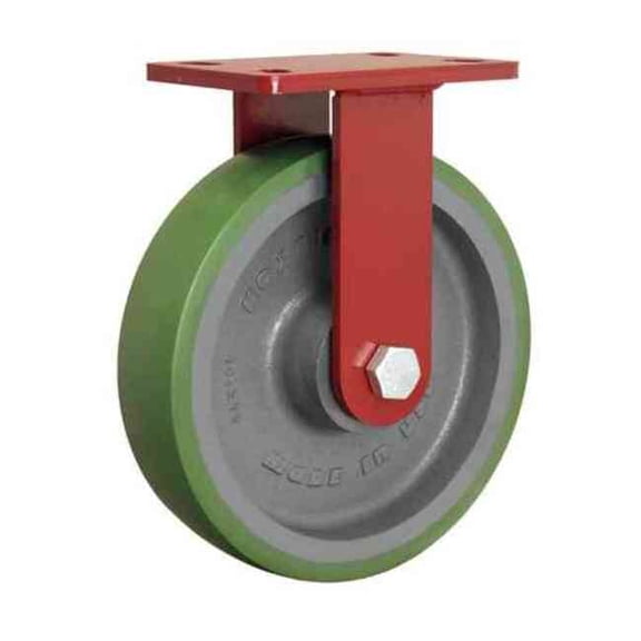 Hamilton Plate Caster,Rigid,Polyurethane,11 1/2"H R-FM-10DB