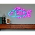 thumbnail image 3 of Handmadetneonsign Cute fish Led Sign, Cute fish Neon Sign, Wall Decor, Aquarium decor Neon Sign, 3 of 4