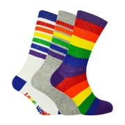 Gay Pride Rainbow Socks | BOXT Socks | 3 Pair Multipack | Novelty Socks in Gift Box