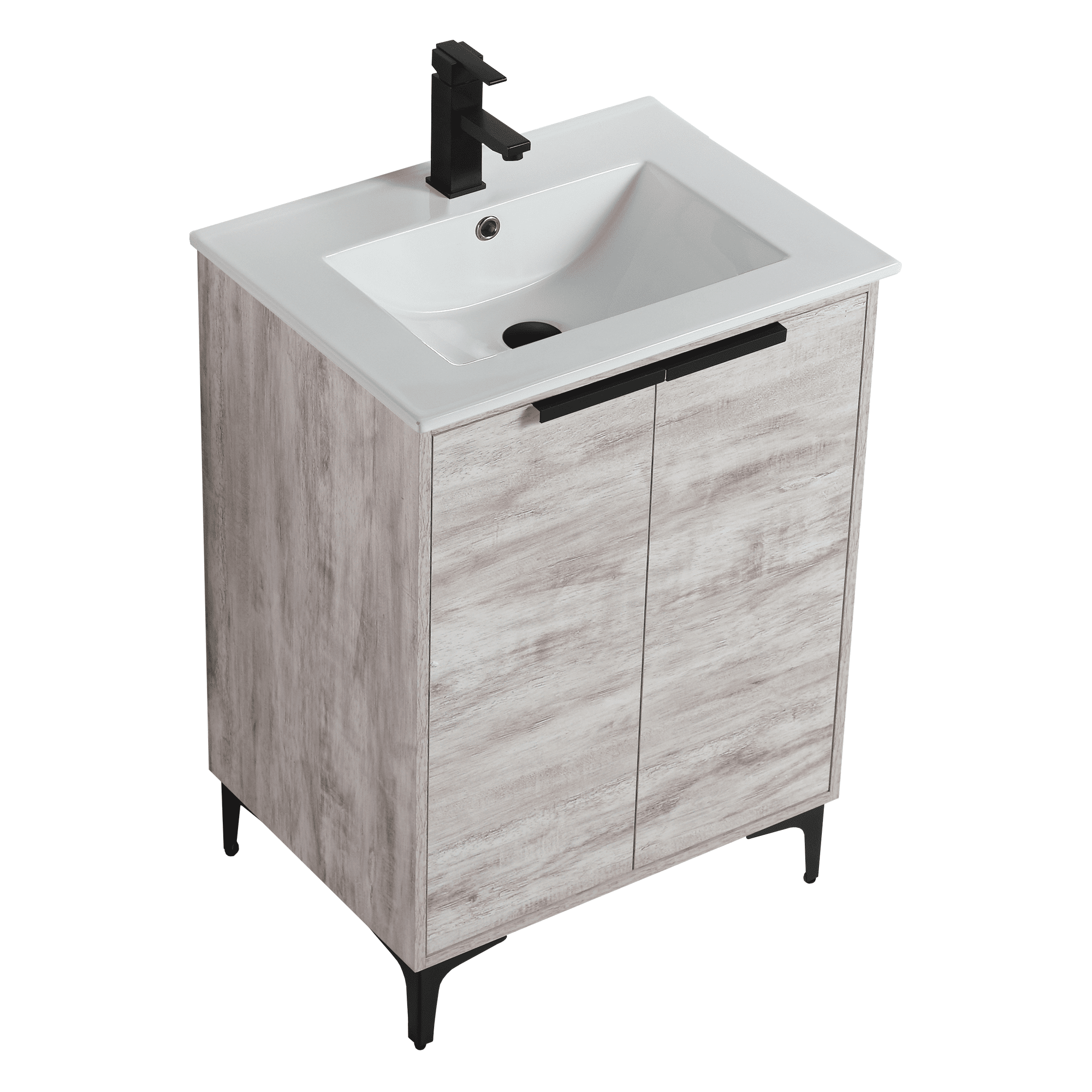 Fine Fixtures Wilmington 24 Inch Bathroom Vanity With Sink - Fully Assembled Bathroom Sink Cabinet, Bathroom Vanities, Wood Bathroom Vanity, Small Bathroom Sink Cabinet, 24 Bathroom Vanity With Sink