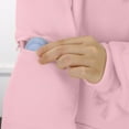 thumbnail image 6 of GEWSEY Hoodie with Eye Mask Built In,Comfort Airplane Mode Travel Hoodies with Hidden Pockets,Blanket Hoodie for Women Men (Pink, L), 6 of 9