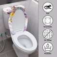 thumbnail image 4 of HELLHERO Rabbit Comfortable and Practical - Fits All Toilet Shapes, Stretch Toilet Lid Covers Set for Bathroom Supplies, Elastic Edge, 4 of 9