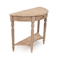 thumbnail image 3 of Zentique T136 E272 Demi Lune Wall Console, Limed Grey Oak - 39 x 32 x 18 in., 3 of 3