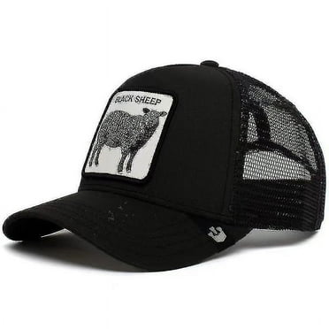 Animal Shape Embroidery Baseball Cap Fashion Personality Hip Hop Hat Unisex Trend Hat - Black Sheep
