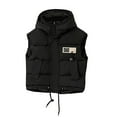 thumbnail image 4 of Gamivast Girls Quilted Vest Size 3-12 Hooded Zip Up Sleeveless Lightweight Down Jackets with Pockets Loose Padded Coats for Kids and Toddle Winter Warm Adjustable Hem Outerwear, 4 of 6