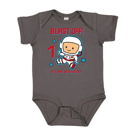 

Inktastic Blast off 1st Birthday Gift Baby Boy Bodysuit
