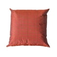 thumbnail image 3 of Handmade Eco-Friendly 16''x16'' Decorative Cushion Covers Checked Silk Red Indoor Pack Of 1, 3 of 4