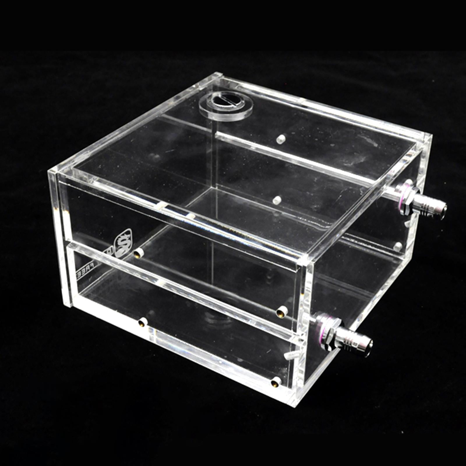 Wzmzjy Water Cooling Tank Dual Optical Drive 1.25L Watercooling Systems for PC Computer