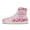 Color 3, variant on Dog Paw Printed Sneakers for Girls High-Top Anti-Slip Comfortable Barefoot Shoes Easy to Clean Size 6-13.5
