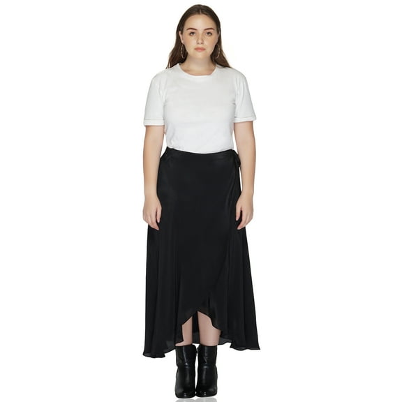 Black Wrap Skirt