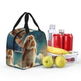 thumbnail image 4 of Pofeuu Starry Sky Cloud Cute Rabbit Print Lunch Bag Lunch Box Large Capacity Insulated Lunch Bag for Adult, Leakproof Reusable Lunch Tote Bags for Work, 4 of 5