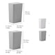 thumbnail image 4 of Ounissouiy Bote de basura elegante y eficiente Solución definitiva para basura Bote de basura innovador y económico Suministros de limpieza para el hogar blanco L, 4 of 6