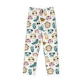 thumbnail image 2 of Vsdgher Cartoon Animals Print Mens Pajama Pants Sleep & Lounge Pants, PJ Bottoms With elastic waistb and Pockets, 2 of 5
