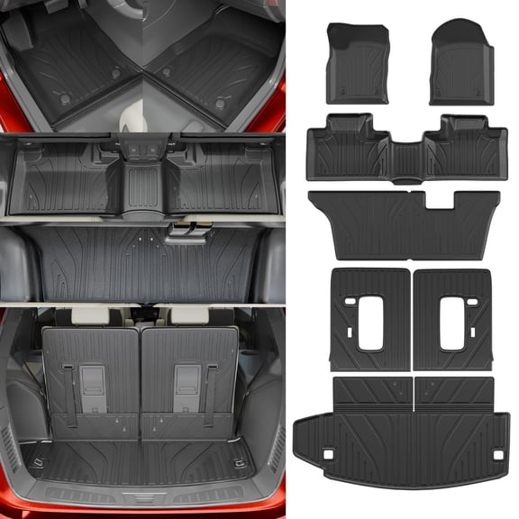 Compatible with 2016-2025 Dodge Durango 7 Seats Floor Mats Cargo Mat Trunk Liner
