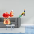 thumbnail image 2 of Estatua decorativa,Estatua de pez del Feng Shui chino,escultura koi,Decoración de escritorio Adorno de mesa Regalo navideño,Estatua del pavo real,Estatua de pavo real,adorno de escritorio, 2 of 8