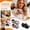 3PCS, variant on Halloween Truck Decorations, Vintage Farmhouse Metal Truck with 11PCS Pumpkin & Skull Decor, Autumn Harvest Tiered Tray Mantel Decor for Thanksgiving Halloween & Holiday Gift - White