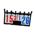 thumbnail image 2 of Marcador deportivo, Score Keeper, compacto, 39 cm x 23 cm, de mesa o colgante, Score Flip 6 dígitos para béisbol, tenis, baloncesto, voleibol, hockey Sharpla Marcador, 2 of 7