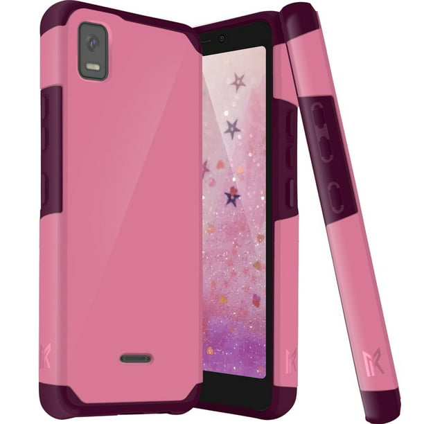 TJS for Cricket Debut Smart Phone Case, Support Dual Layer