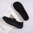 thumbnail image 4 of DLWKIPV Breathable Knit Slip-On Shoes for Women - Lightweight Comfort Flats for Daily Walking & Work(BLACK,6.5), 4 of 6