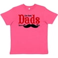 thumbnail image 3 of Inktastic Best Dads Have Mustaches Youth T-Shirt, 3 of 5