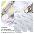 thumbnail image 4 of sweethay Contenedor de bolsa con cremallera de 10 piezas, bolsas de archivos impermeables convenientes, contenedores de almacenamiento simples Carpetas de archivos TYPE7, 4 of 4