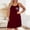 Wine, variant on SCSAlgin Women Sleeveless Heart Printed Night Gown Spaghetti Strap Sleep Dress Chemise Sleepwear