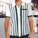 thumbnail image 5 of Gibobby Playera Polo Camisas polo de moda para hombre, estilo casual, manga larga, para golf, color block algodón(Blanco,G), 5 of 5