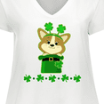 thumbnail image 4 of Inktastic St Patricks Day Clothes Women's Plus Size V-Neck T-Shirt, 4 of 5