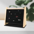 thumbnail image 4 of Holder Organizer Stable Base Multi Tiers Wooden Ear Studs Holder Black, 4 of 8
