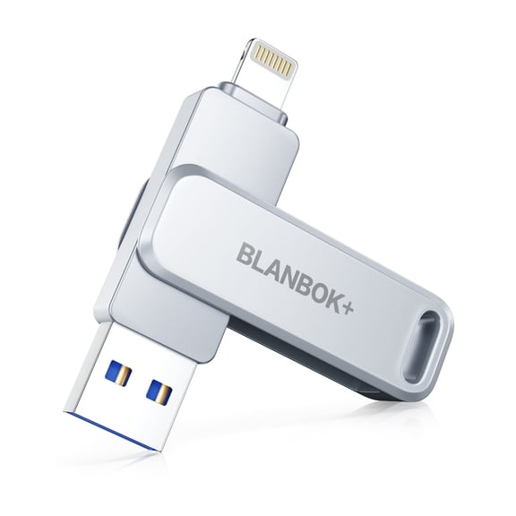 Memoria USB BLANBOK+ de 256 GB certificada MFi para iPhone