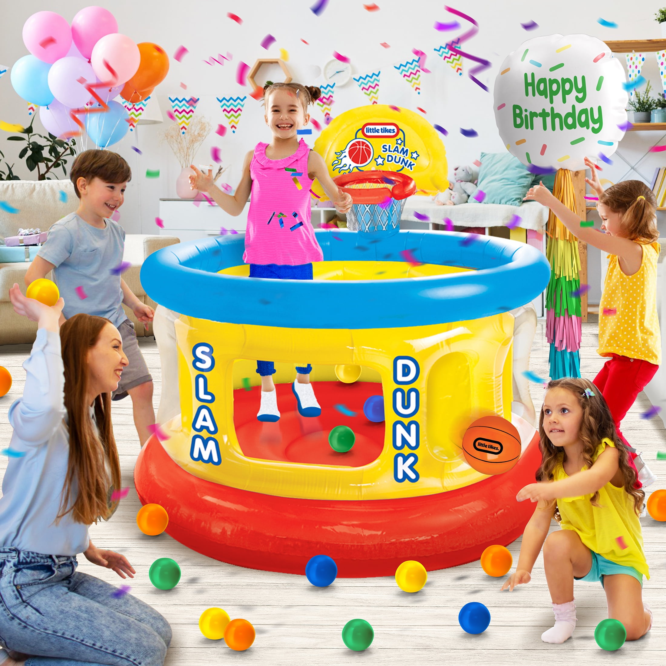 Little Tikes Slam Dunk Big Ball Pit, Big Bouncer, Children Ages 3 and up - 3