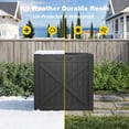 thumbnail image 6 of fazzn 32 Gallon Resin Deck Box Waterproof Outdoor Storage Box for Patio Furniture Pool Accessories Indoor Storage for Cushion Garden Tools (Black), 6 of 7