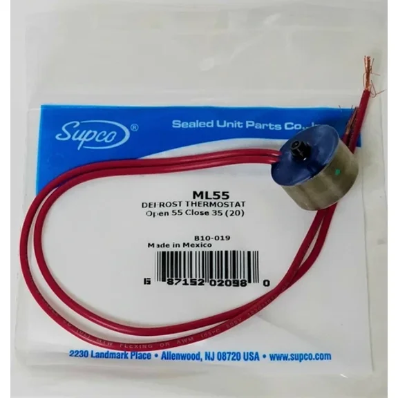 Ml55 Supco Refrigerator Defrost Thermostat L-55 Degree For Wr50X55 Ap2639498