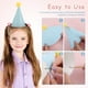 thumbnail image 3 of WORGEOUS 16 piezas de cumpleaños Sombreros de cumpleaños Partido de cumpleaños Capas Papates de papel estampado Guñas de papel Sombreros de fiesta Suministros de carnaval de carnaval, 3 of 8