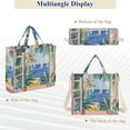 thumbnail image 6 of FORMRS Womens Corduroy Tote Bag Crossbody Shoulder Handbag with Pocket, Seaside Leaves, 6 of 7
