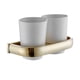 thumbnail image 1 of Set titular de cepillo de dientes Titular de Cepillo de Caliente Vintage Pared Tazas de Cerámica Doble Latón Dorado Magideal Set titular de cepillo de dientes, 1 of 7