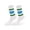 Green Blue, variant on Luxtrada 2 Pairs Fun Novelty Retro Striped Crew Socks For Women Sporty Calf Casual Cotton Tube Socks Women Men (Yellow Black)