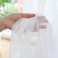 thumbnail image 4 of Cortinas transparentes blancas de 8 paneles, cortinas de de para tratamiento de ventana, 4 of 5