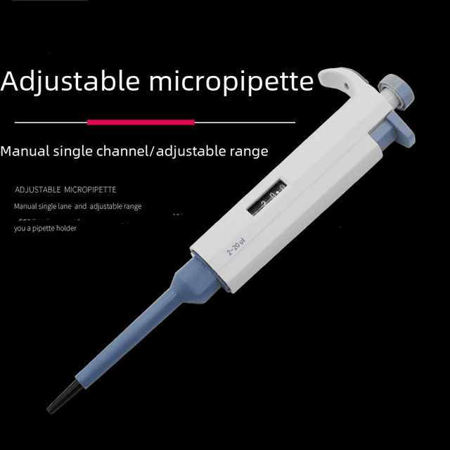 Pipeta continua digital micro ajustable de un solo canal, pistola de pipeta, pistola de pipeta