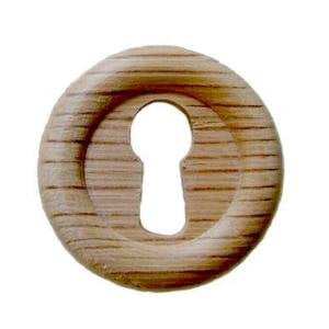Keyhole Hardware - Oak Round Keyhole Cover Large - 1 1/16