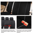 thumbnail image 3 of Fundas Para 5 Asientos De Automóvil 9 Piezas Universal Xtellar negro, 3 of 3