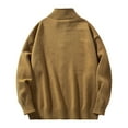 thumbnail image 5 of Mens Sweater - Winter Warm Knit Pullover Casual Long Sleeve Zip Up Sweater Jacket, Soft Comfortable Outerwear, Autumn Winter Daily Wear, Breathable Fabric, Men's Clothing, 5 of 7