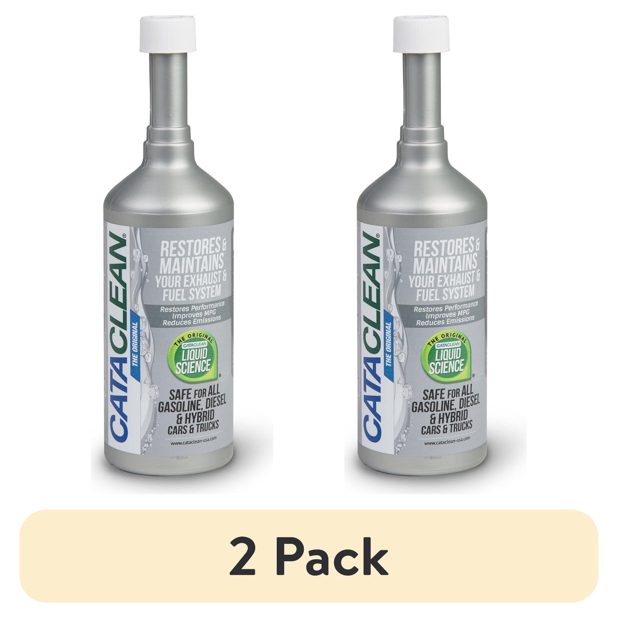 (2 pack) Cataclean Fuel & Exhaust System Cleaner, Automotive Additive, Catalytic Converter Restorer, 16 oz