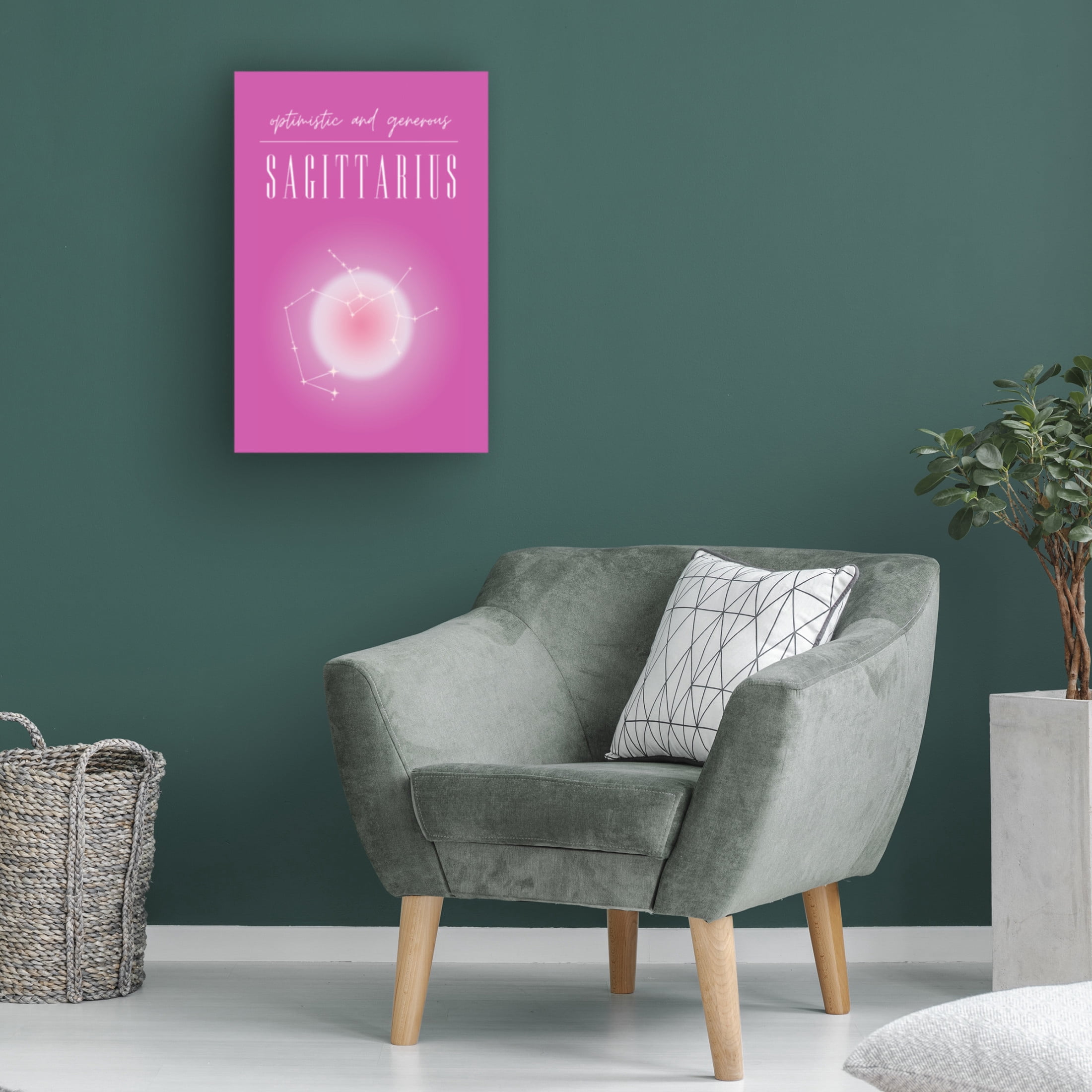 Trademark Fine Art Amelie Sagittarius Zodiac Print Art Canvas Wall Art