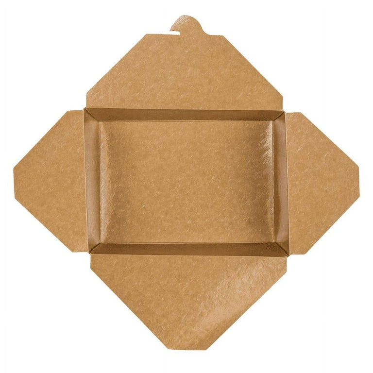 Karat 76 fl oz Fold-To-Go Box #3 - Kraft - 200 ct